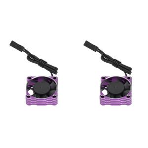 BAAU 2pcs 30mmx30mm 25000RPM 고속 금속 냉각 팬 1/8 1/10 1/12 ARRMA Redcat RC 자동차,