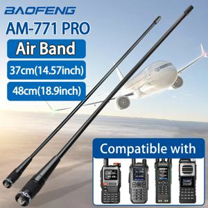 Baofeng 에어 밴드 안테나 AM-771 PRO SMA-여성 108-136MHZ 소프트 채찍 37cm/48cm 긴 안테나 UV-32 AR-5RM Quansheng UV-K5 8