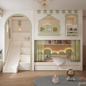 Alo Mother Kids 럭셔리 침대 어린이 가구 아기 용품 Bassinet Berceau ‌   낮은 로프트 소녀 어린이 Lіko 어린이 개별 침대
