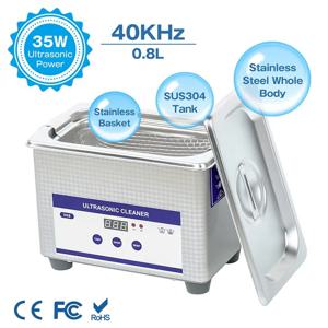초음파 청소기 초음파 안경 쥬얼리 클리너 40KHZ 안경 쥬얼리 청소를위한 고주파 초음파 세척 목욕