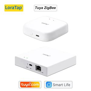 LoraTap Tuya 다중 모드 WiFi ZigBee 3.0 Bluetooth 메시 게이트웨이 허브 브리지 무선 및 유선 스마트 라이프 App 원격 제어