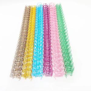 100pcs 9.5mm 2:1 금속 YO 더블 코일 캘린더 바인딩 코일 노트북 스프링 북 링 바인딩 A4 바인더 더블 와이어 바인딩