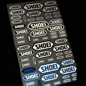 Shoei 헬멧 앞 유리 방수 반사 스티커 오토바이 Snilho 서스펜션 댐핑 스폰서 로고 DIY 데칼 장식