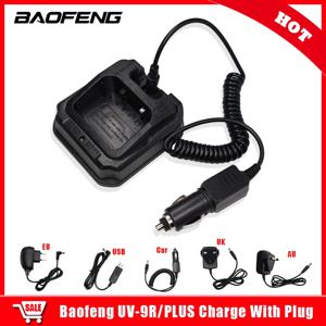 원래 Baofeng UV-9R 플러스 충전기 EU/미국/영국/AU/USB/자동차 플러그 Baofeng UV 9R 플러스 UV9R 워키 토키 양방향 라디오 부품