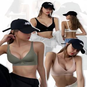 여성을위한 원활한 브래지어 무선 브래지어는 깊은 V 광택 속옷을 밀어 여성 Bralette 보이지 않는 패딩 Brasiere 섹시한 란제리