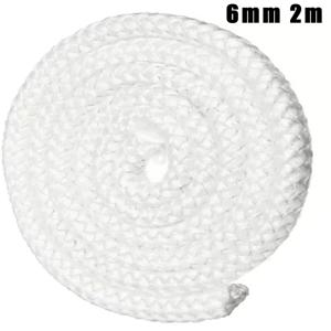스토브 벽난로 코드, 내화 스토브 도장 가스켓, 유리 섬유 고온 밀봉 로프, 6mm, 8mm, 10mm, 12mm, 2m