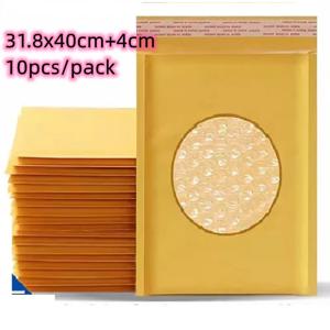 큰 크기 10pcs 31.8x40cm 버블 메일러 랩 노란색 색상 포장 메일 링 봉투 포장 가방 배송 가방 도매