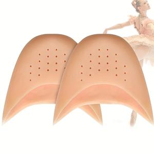 1 쌍 젤 발가락 모자 소프트 발레 Pointe 댄스 운동 선수 신발 패드 발가락 패드 Pointe 실리콘 젤 파우치 보호대 통기성