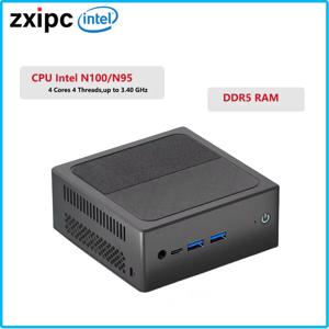 미니 PC 컴퓨터 윈도우 11 PC 인텔 N100 N95 데스크탑 게이밍 컴퓨터, NUC 오피스 포켓 DDR5 8GB 256GB SSD NVMe 와이파이 블루투스
