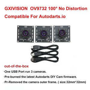 GXIVISION OV9732 카메라 모듈100도 2M/1M 케이블,Autodarts.io 웹캠 3PCS 1MP 30FPS 1280x720 USB 드라이버 무료