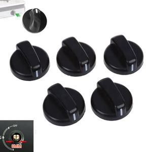 5PCS 검은 가스 스토브 손잡이 쿠커 오븐 제어 스위치 가스 쿠커 액세서리 조립 버튼 스토브 수리 액세서리