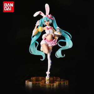 23CM 하츠네 미쿠 애니메이션 피규어 카와이 Pvc 모델 인형 액션 Figurals 토끼 귀 장식품 수집 크리스마스 장난감 선물