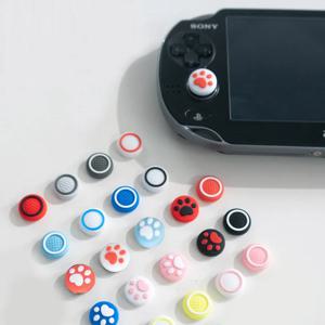 소니 플레이 스테이션 Psvita PS Vita PSV 1000 Fat/2000 슬림 보호 케이스 용 4pcs 실리콘 소프트 엄지 스틱 그립 캡 조이스틱 커버