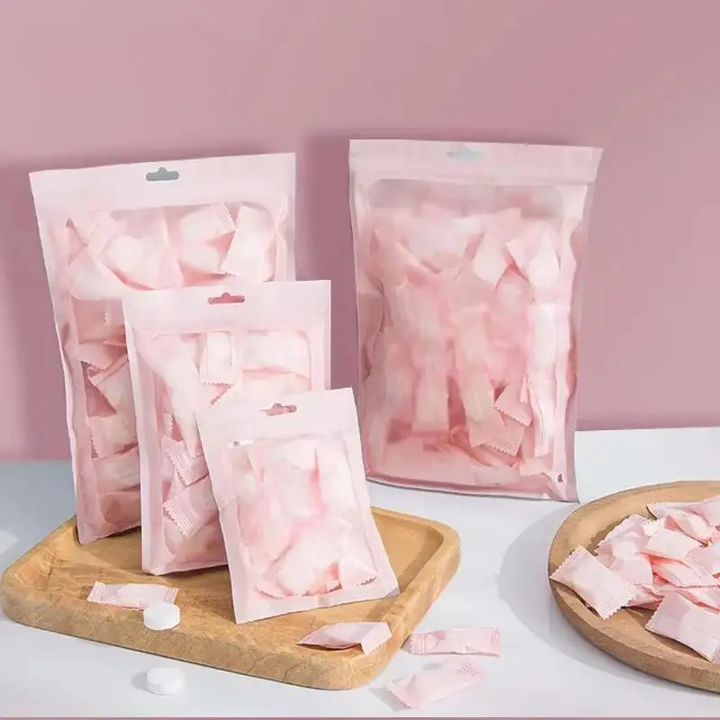 티슈 물티슈 일회용 수건 50pcs 압축 휴대용 여행 부직포 수건 야외 물티슈 페이스 워시 물티슈