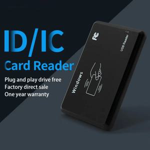 스마트 RFID 카드 판독기 125KHz 13.56MHz ID IC USB 인터페이스가있는 이중 주파수 액세스 제어 암호화 프로그래머 판독기