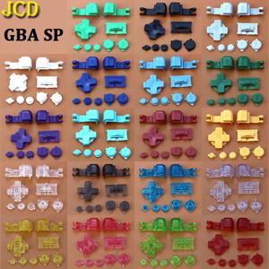 GameBoy Advance SP 용 JCD 1set GBA SP A B 용 플라스틱 풀 버튼 세트 시작 전원 켜기/끄기 L R 버튼 키트 D 패드 선택