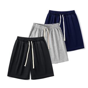 남성용 여름 러닝 반바지 캐주얼 조깅 스포츠 짧은 바지 솔리드 컬러 Drawstring 루즈 드라이 체육관 스포츠 반바지