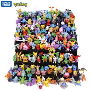 24-144Pcs 포켓몬 애니메이션 피규어 피카추 액션 모델 2-3CM 반복되지 않는 소장품 미니 모델 인형 장난감 어린이 크리스마스 선물