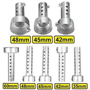 범용 오토바이 35mm 42mm 45mm 48mm 60mm 배기 캔 머플러 삽입 배플 DB 킬러 소음기 철 소음 제거기