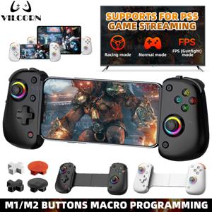 D8Pro RGB 태블릿 게임 컨트롤러 FPS 모바일 게임 패드 스위치 안드로이드 ios PS3 PS4 PC 홀 트리거 조이스틱