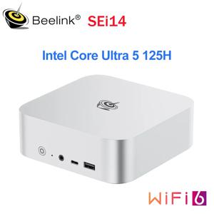 Beelink SEi14 AI PCIntel 코어 울트라 5 125H 32GB DDR5 RAM 1TB M.2 NVMe SSD, C타입 2.5Gbps BT5.2 게임용 PC VS SER8 미니 PC, 신제품