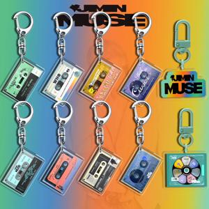 아크릴 Kpop 키 체인 Jimin Park MUSE 새 앨범 GOLDEN LAYOVER Agust D days FACES Vkook 맞춤형 열쇠 고리 액세서리 Merch