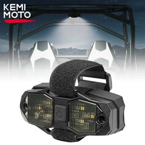KEMiMOTO UTV 돔 조명, 유선 롤 바, Can-Am Maverick X3 와 호환 가능, 충전식 알루미늄 LED 조명, 1.5 인치-2 인치, 600mAh