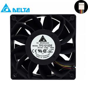 비트코인 채굴용 강력한 서버 케이스 AXIAL 냉각 선풍기, TFC1212DE ADDA 120mm DC 12V 5200RPM 252CFM