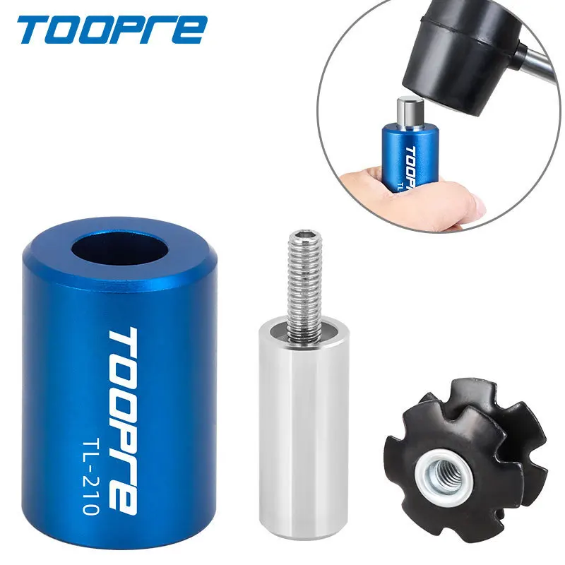 TOOPRE 포크 해바라기 장착 상단 28.6mm OD 포크 드라이버 도구 MTB 장치 수리 헤드셋 스타 너트 설정 설치 도구