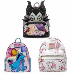 The Aristocats Marie 꽃 무늬 Allover-Print 미니 배낭 악당 장면 Maleficent Sleeping Beauty 배낭 어린이 Schoolbag