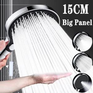 150MM 빅 패널 3 모드 압력 부스트 샤워 헤드 (필터 포함) 조정 가능한 스프레이 노즐 마사지 샤워 꼭지 욕실 액세서리