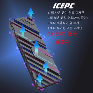iCEPC M.2 NGFF NVME 구리 방열판 2280 SSD 그래핀 코팅 PS5 PC SSD 쿨러 고성능 라디에이터 용 구리 방열판