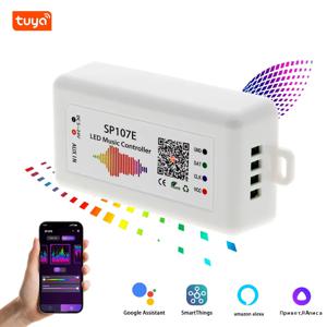 Ws2812B Led Rgbic 스트립 조명 컨트롤러 Dc5V-24V WIFI zigbee Sp107E 음악 Ws2811 Sk6812 주소 지정이 가능한 스마트 App 컨트롤러