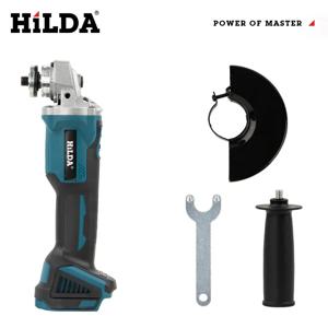 HILDA 21V 브러시리스 앵글 그라인더 브러시리스 폴리싱 머신 Makita 배터리 용 휴대용 충전식 전동 공구