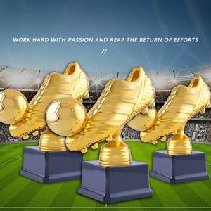 유럽 ​​황금 신발 축구 축구 상 트로피 최고의 슈터 신발 부츠 팬 기념품 컵 선물 공예품