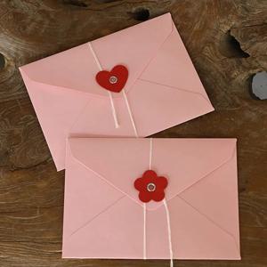 5pcs Kawaii 사랑 꽃 봉투 편지 패드에 대 한 200gsm 종이 봉투 DIY 웨딩 파티 초대 카드 커버 선물 포장 가방