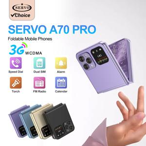 SERVO A70 PRO 플립 폰 듀얼 SIM 카드 WCDMA 전기 토치 자동 통화 녹음 2.6 