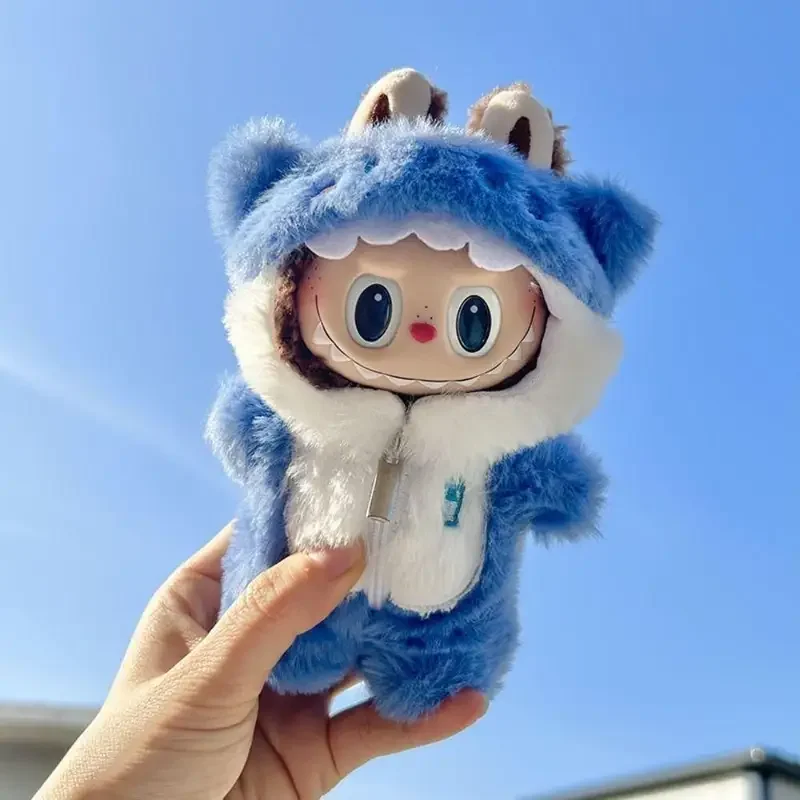 Labubu 인형 옷 후드 인형 옷 색상 일치 후드 인형 액세서리 귀여운 장식 작은 천 (인형 없음)