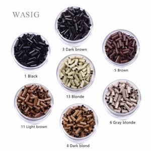2.8mm*2.3mm*7mm 구리 튜브 마이크로 링/링크/비즈/파이프 머리 확장 도구 1000 개/몫 7 색 옵션