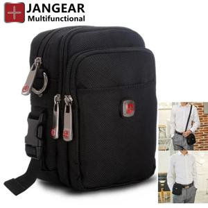 JANGEAR-남성용 허리 가방 스위스 다기능 휴대폰 가방 대용량 수직 가방 벨트 지갑 iPad 도구 보관 가방