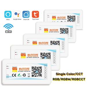 Tuya WiFi 스마트 컨트롤러 DC5-24V 단색 조광기 RGB RGBW RGBCCT LED 스트립 스마트 라이프 APP Alexa Google 홈 음성 제어