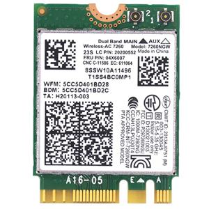 레노버 T440 X240 Y40 Y70 Y50 7260AC 무선 네트워크 카드 4.0 블루투스 04X6007