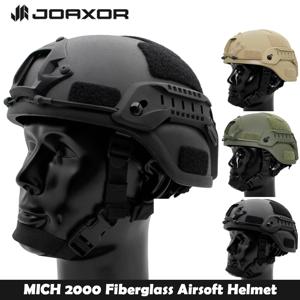 JOAXOR MICH2000 유리 섬유 폭동 방지 전술 헬멧 안티 스매쉬 Airsoft 헬멧 특수 전투 훈련 팀 무게 1.5kg