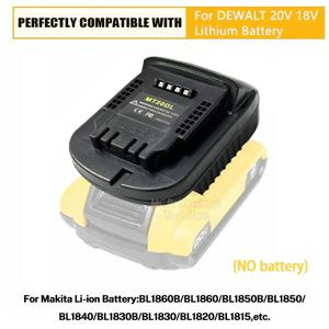 Makita 18V Bl1830 Bl1860 Bl1815 용 MT20DL 배터리 변환기 어댑터 Dewalt 18V 20V DCB200 리튬 이온 배터리로 변환