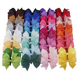 20 개/몫 아기 소녀 리본 활 클립 머리핀 악어 금속 머리 활 클립 모자를 쓰고 있죠 Hairbows 헤어 액세서리
