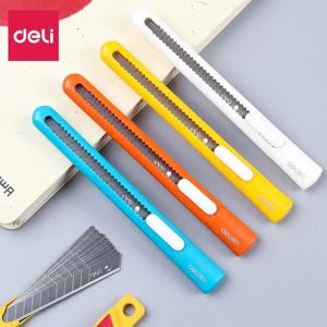 델리 4pcs 캔디 컬러 아트 나이프 학생 절단 종이 접는 종이 아트 나이프 어린이 종이 장난감 특수 유틸리티 나이프