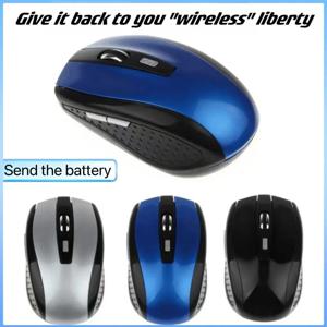 컴퓨터 노트북 게임용 마우스용 2.4G USB 빨간색 광 무선 마우스 6D 인체공학적으로 설계된 무선 마우스