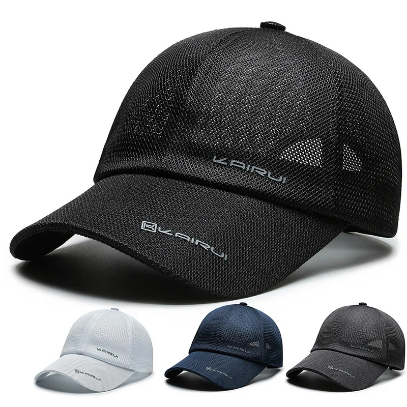 메쉬 야구 모자 남자 여자 통기성 Snapback 아빠 모자 뼈 야외 카모 트럭 힙합 모자