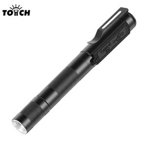 USB 충전식 미니 손전등 클립 포켓 의료용 Penlight 방수 Zoomable LED 토치 라이트