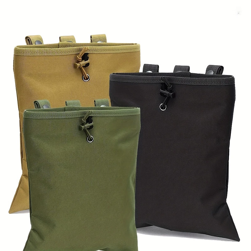MOLLE 덤프 파우치 사냥 매거진 복구 가방 Drawstring 잡지 재활용 보관 팩 사냥 장비 홀더